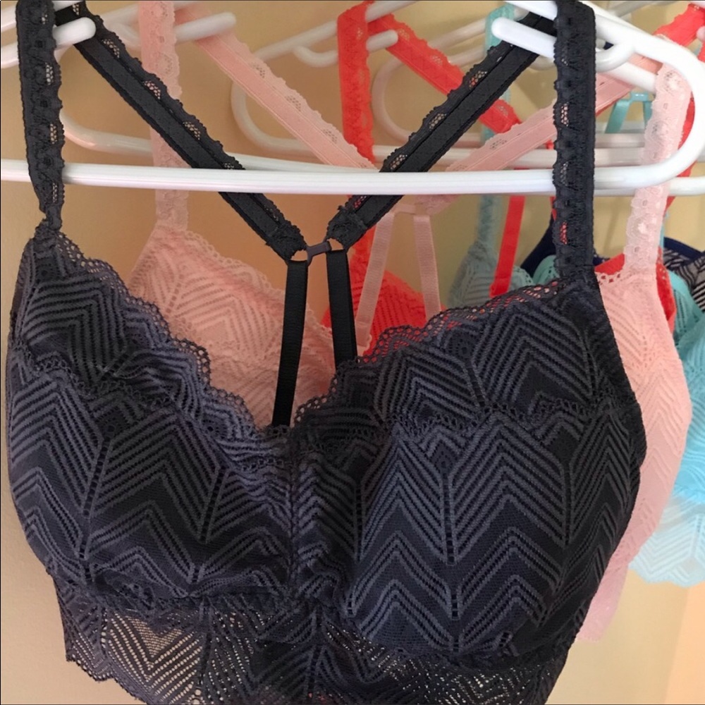 SO bralette charcoal grey